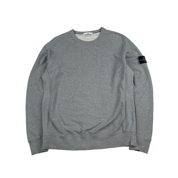Stone Island 2015 Grey Cotton Crewneck Sweatshirt - XL