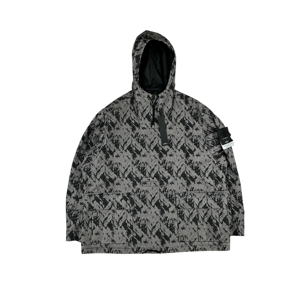 Stone Island 2018 Shadow Project Discharge Cotton 2.5L Raso Smock - Large