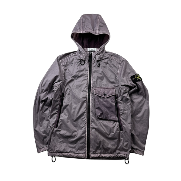 Stone Island Purple Lamy Flock Jacket - Small – Mat's Island