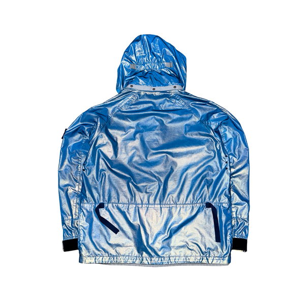 Stone Island 2011 Rare Archive Blue Reflective Jacket - XL