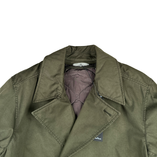 Stone Island 2015 Raso Gommato Dutch Rope Lined Khaki Jacket - XL