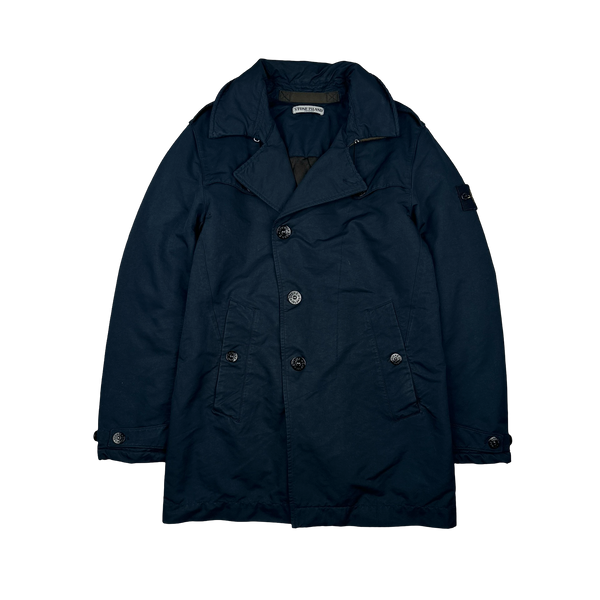 Stone Island 2011 David OVD Quilted Trench Coat - Small