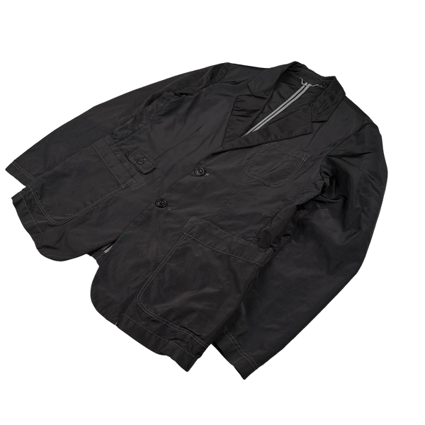 CP Company Charcoal Grey Nylon Blazer - Large