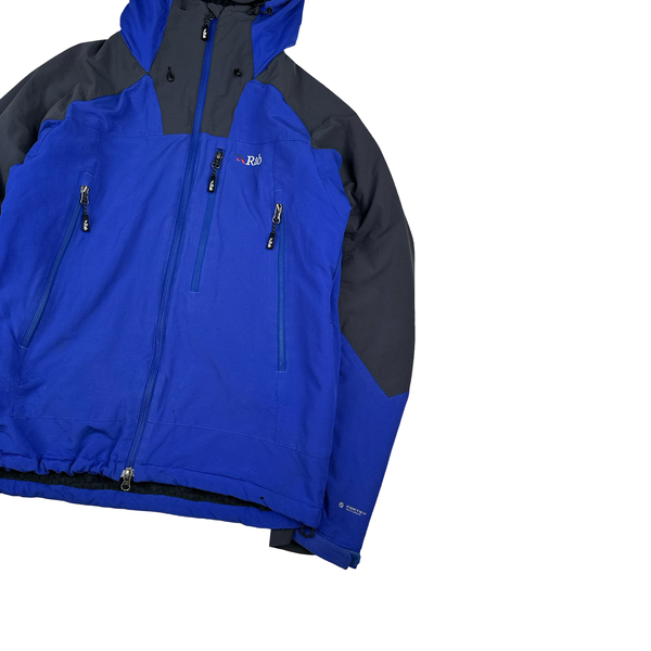 RAB Blue Pertex Vapour-Rise Waterproof Rain Jacket - Medium