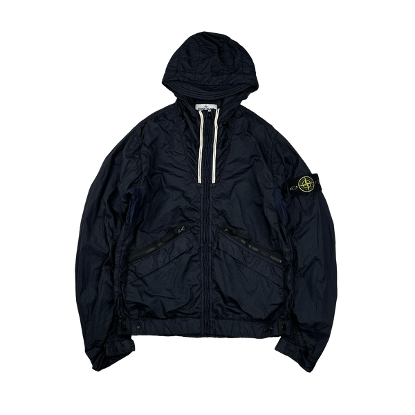 Stone Island 2012 Navy Membrana TC Hooded Jacket - Small