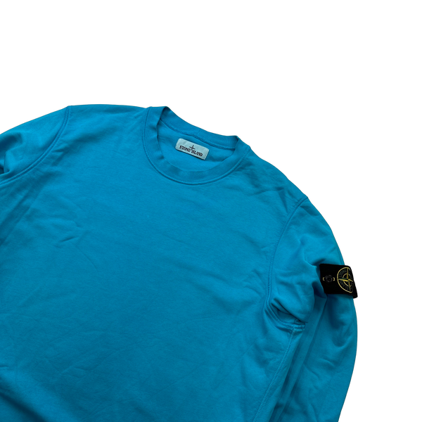 Stone Island 2020 Blue Crewneck Sweatshirt - XL