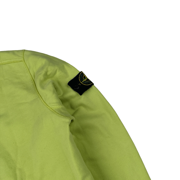 Stone Island 2019 Yellow Cotton Crewneck - Medium