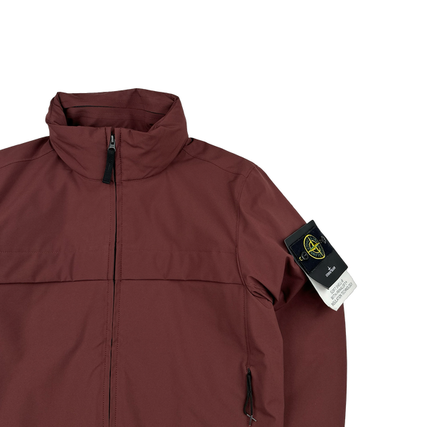 Stone Island 2019 Burgundy Soft Shell R Primaloft Jacket - Small