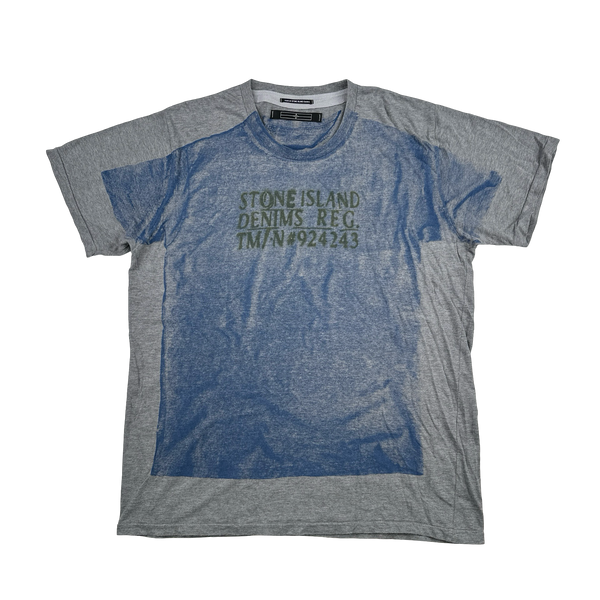 Stone Island 2007 Denims Blue  Printed T Shirt - XXL