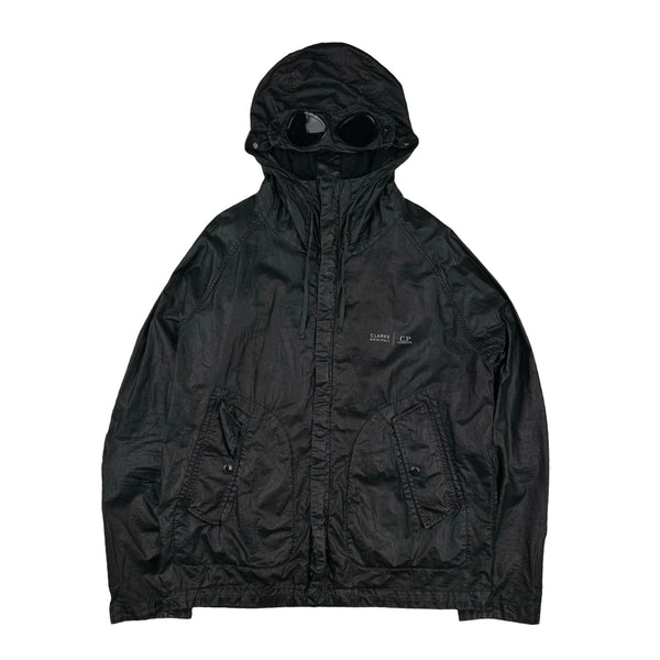 CP Company x Clarks Originals Black Lino Wax Goggle Jacket - XL