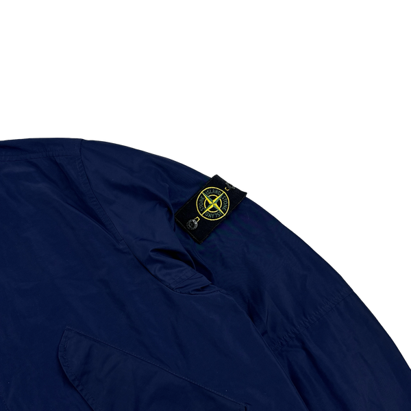 Stone Island 2018 Navy Micro Reps Parka Jacket - Large