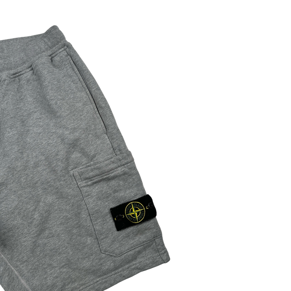 Stone Island 2022 Grey Cotton Shorts - Large