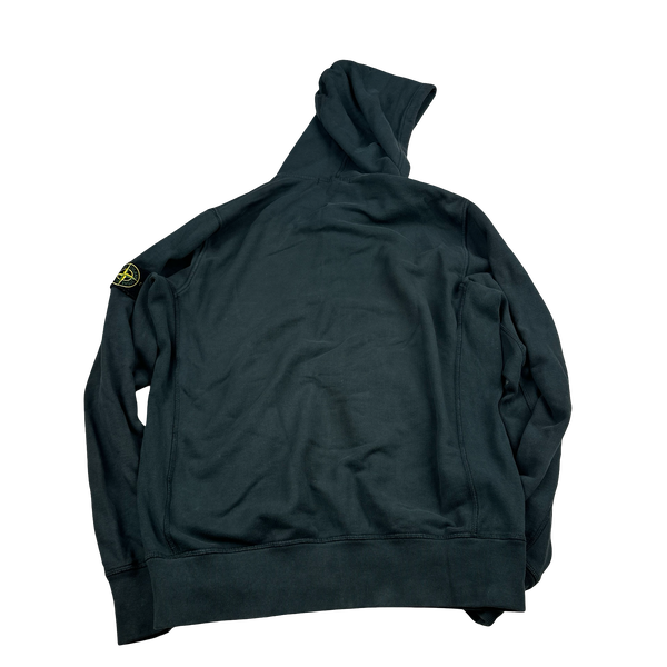 Stone Island 2015 Green Zipped Hoodie - Large