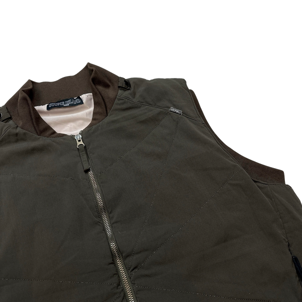 Stone Island 2012 Shadow Project Brown Quilted Gilet - XXL