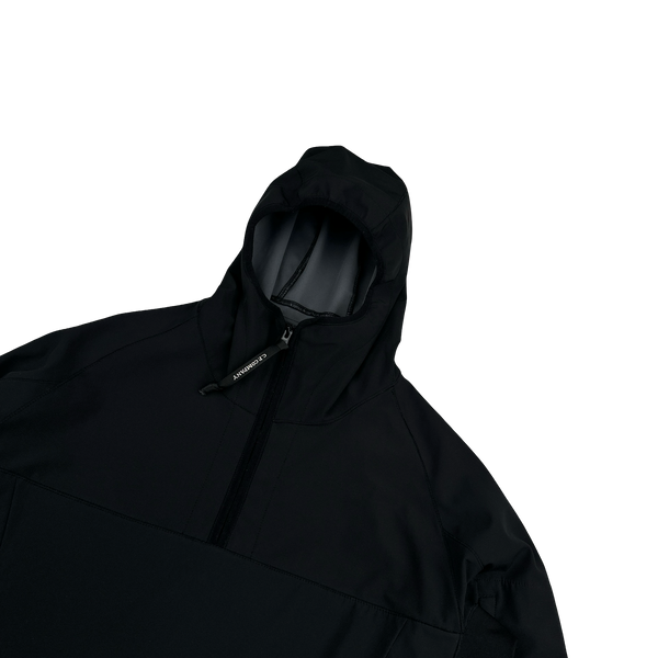 CP Company Black Soft Shell Smock Pullover Jacket - Large