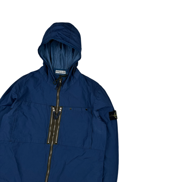 Stone Island 2010 Navy Resin Treated Nylon Jacket - XL
