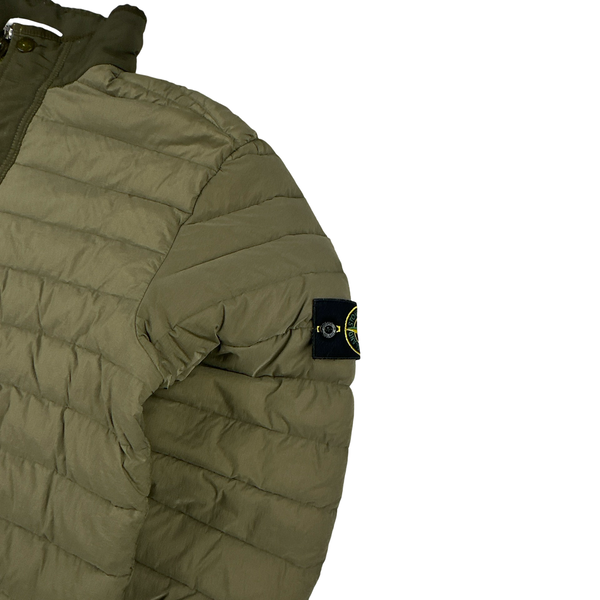 Stone Island 2019 Green Down Filled Loom Woven Puffer Jacket - XL