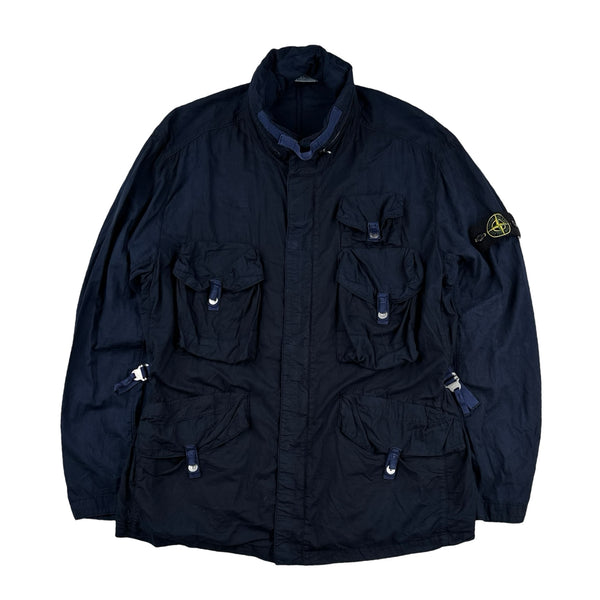 Stone Island 2009 Navy Multipocket Raso Jacket - XXL