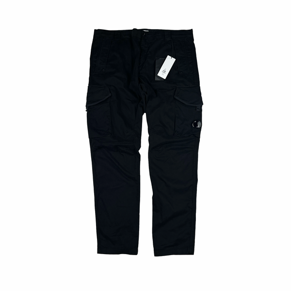 CP Company Black Stretch Ergonomic Fit Cargo Trousers - 3XL