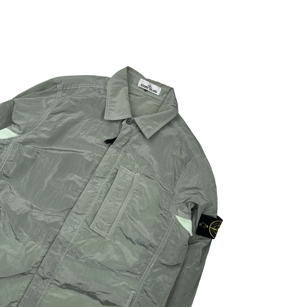 Stone Island 2018 Mint Nylon Metal Overshirt - Medium