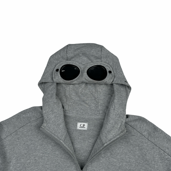 CP Company Grey Cotton Goggle Hoodie - XL