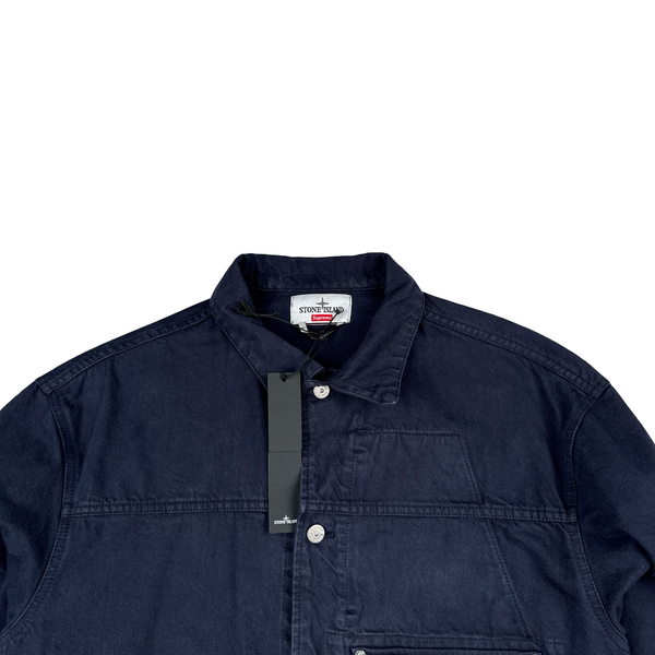 Stone Island x Supreme 2023 Black Bull Denim TC Jacket - Medium