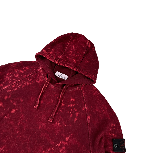 Stone Island 2021 Red Camo OVD Pullover Hoodie -