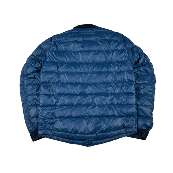 CP Company Blue DD Shell Collar Puffer Jacket - XXL