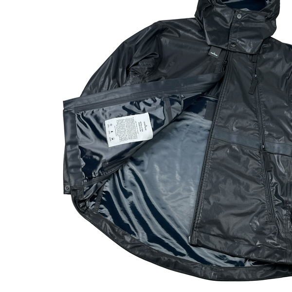 Stone Island 2024 Metallic Run Proof Nylon Mesh Hooded Jacket - Small