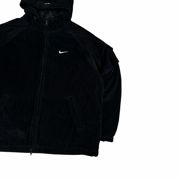 Nike X Supreme Black Spellout Corduroy Cargo Jacket   - XL