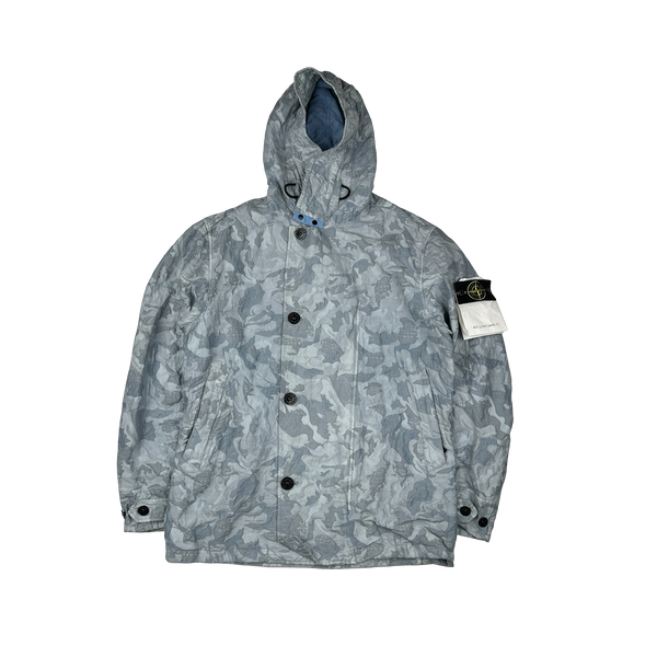 Stone Island 2020 Blue Big Loom Camo TC Jacket - Large