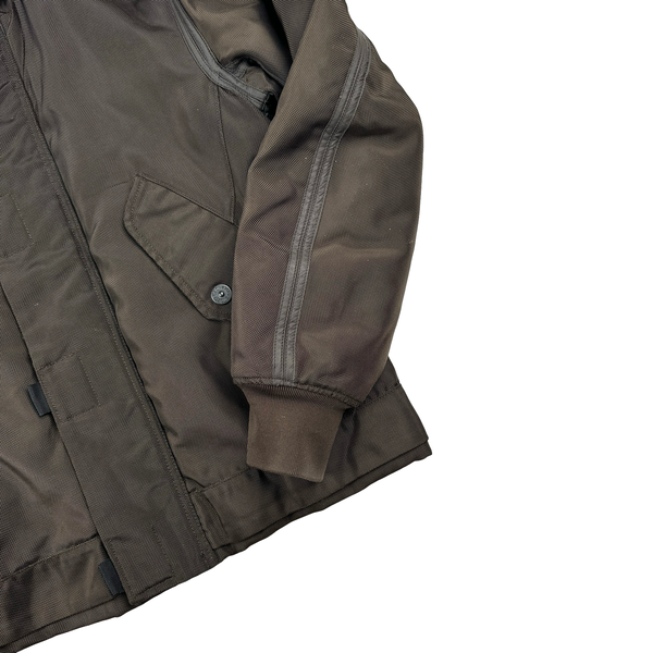 Stone Island 2010 Brown Oxford Nylon Parka Jacket - Large