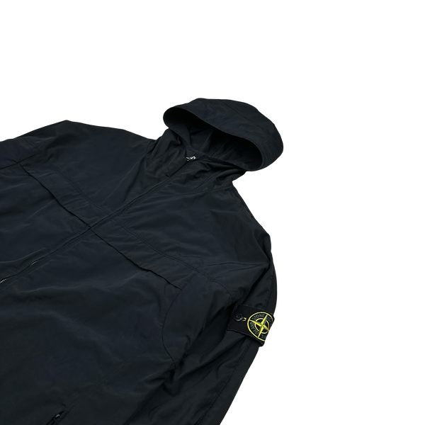 Stone Island 2020 Micro Reps Black Rain Jacket - Large