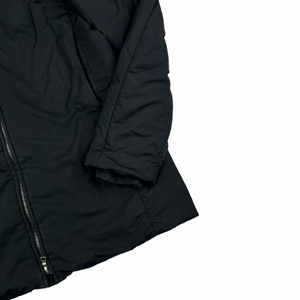 Prada Black Nylon Red Tab Padded Jacket - Medium