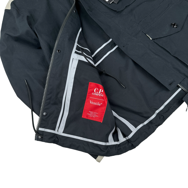 CP Company Black Ventile Goggle Jacket - Medium