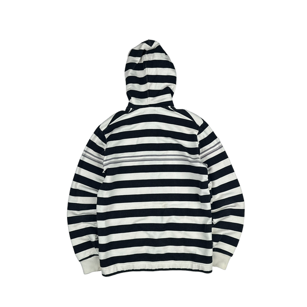 Stone Island Marina 2017 Striped Cotton Pullover Hoodie - Medium