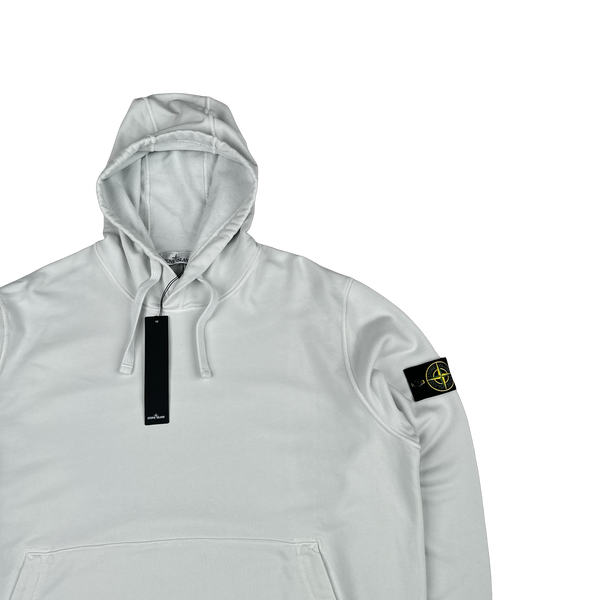 Stone Island 2022 White Pullover Hoodie - XXL