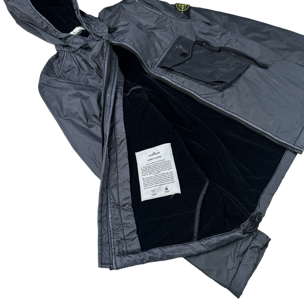 Stone Island 2020 Black Lamy Flock Jacket - Small