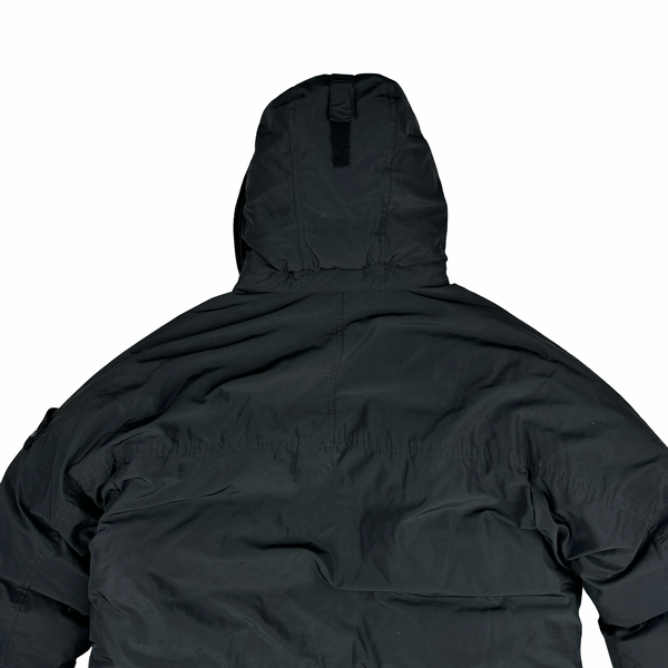 Stone Island 2020 Black Down Filled Micro Reps Jacket - Large