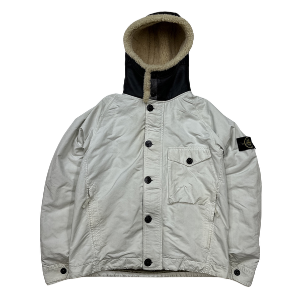 Stone Island 2017 Sherpa Sheepskin David TC Down Jacket Large