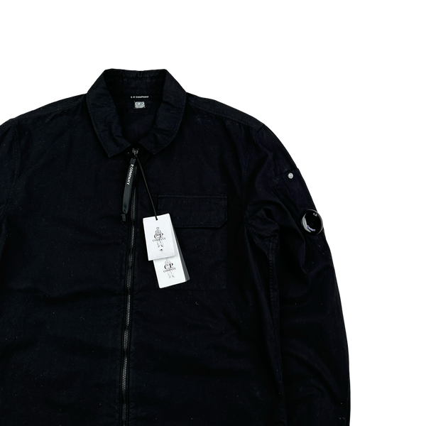 CP Company Black Cotton Overshirt - Medium