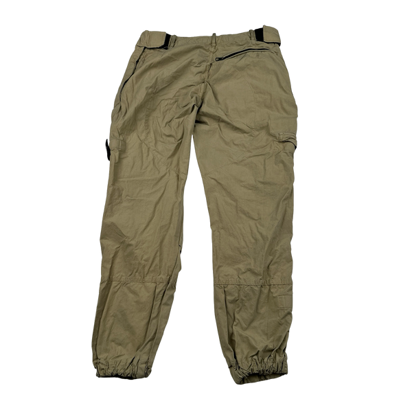 Stone Island Beige 2010 Loose Cotton Cargo Trousers - Medium