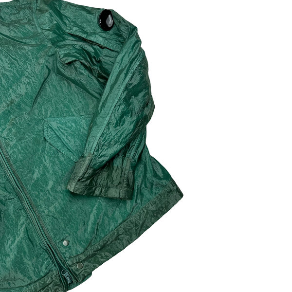 CP Company  Turquoise Garment Dyed Nylon Kan D Shell Jacket - Small