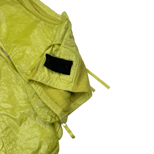 Stone Island 2022 Yellow Shadow Project Glass Linen Utility Vest - Large