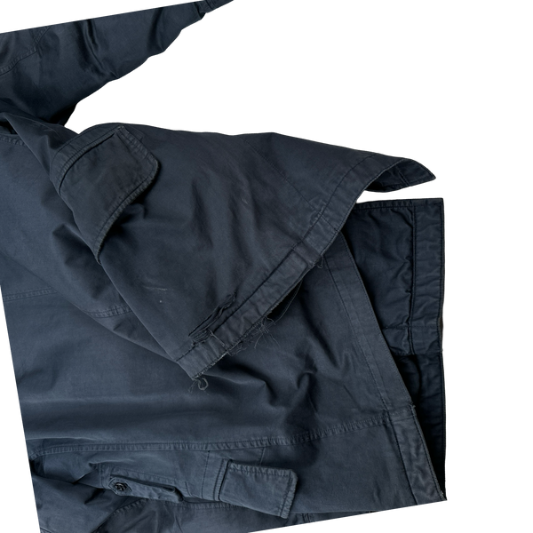 Stone Island 2010 Navy Raso Gommato Down Lined Jacket - Large
