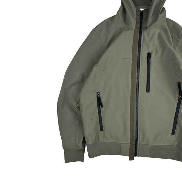 Stone Island 2018 Olive Soft Shell R Jacket - Medium