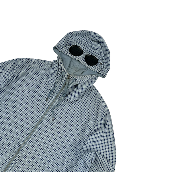 CP Company Blue Diamond Print Goggle Cotton Jacket - XL