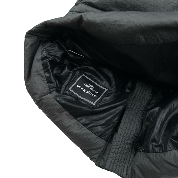 Stone Island 2009 Grey Opaque Nylon Tela Down Puffer - Medium