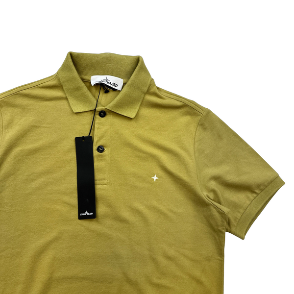 Stone Island 2021 Green Compass Polo Shirt - Small