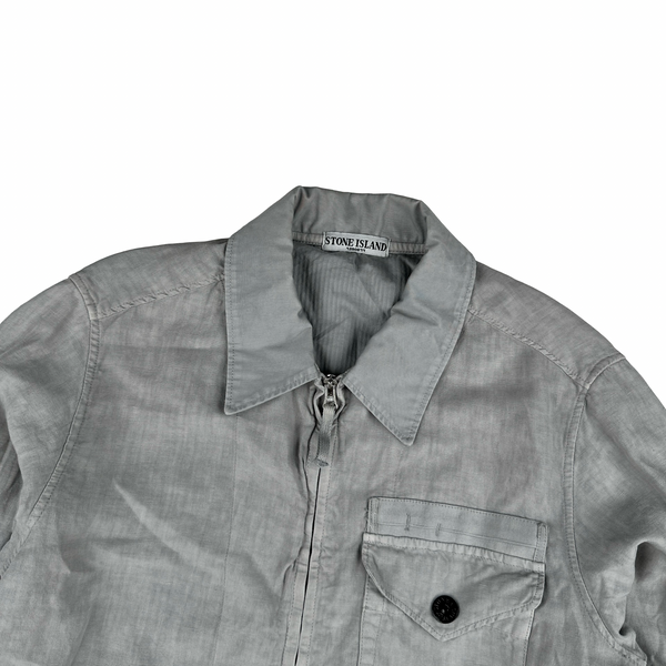 Stone Island 2008 Lino Flax Linen Lightweight Jacket - Large